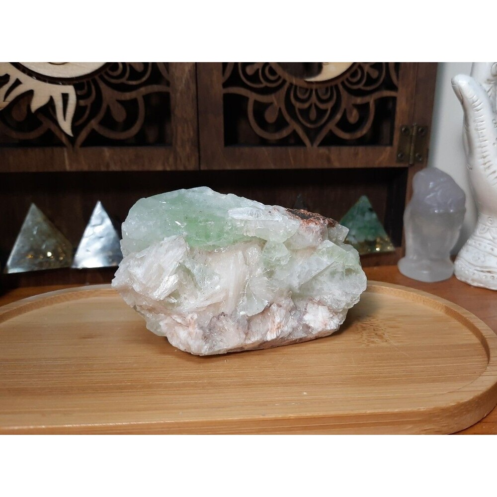 Rare Green Apophyllite and Peach Stilbite Zeolite
